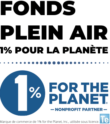 Affiche de campagne pour le Fonds Plein Air, initiative 1% pour la planète