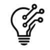 Icône de lumière symbolisant l’innovation technologique et les idées créatives